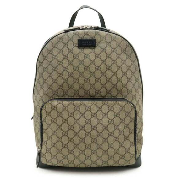 GUCCI Authentic Black Leather Backpack main image 9